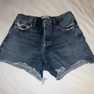 agolde denim shorts